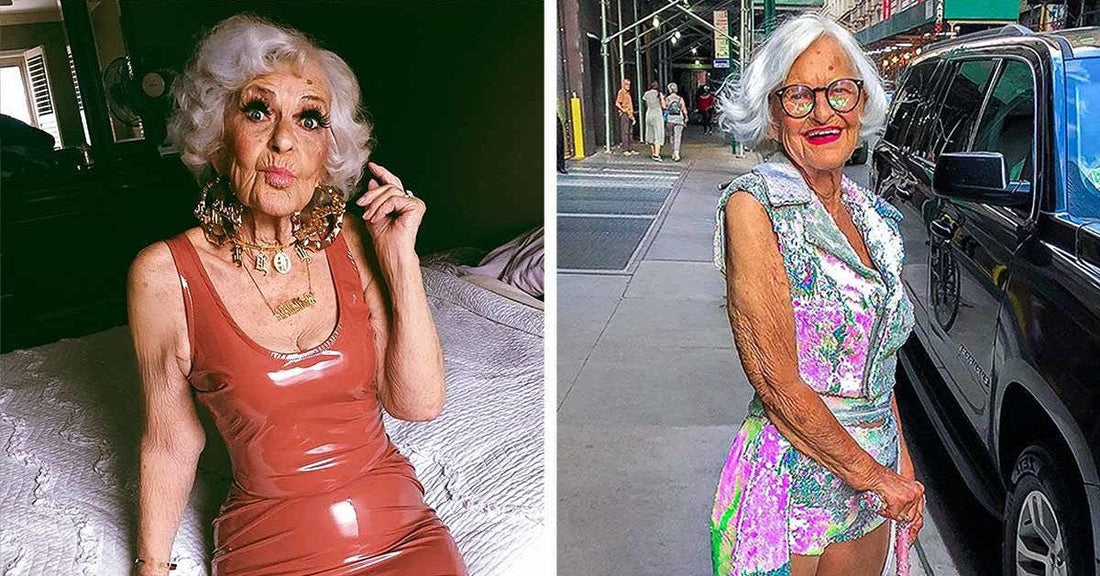 Une femme de 92 ans refuse de se conformer aux normes vestimentaires et affirme son caractère rebelle : "J'ai toujours été ainsi"