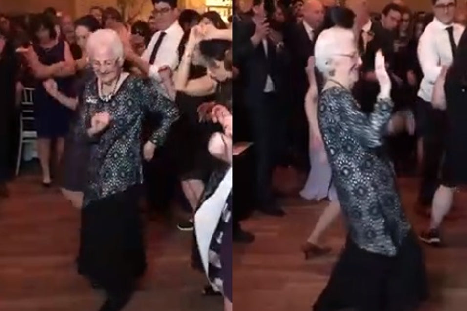 Elle a 96 ans et elle danse mieux que tous les jeunes présents dans la salle !