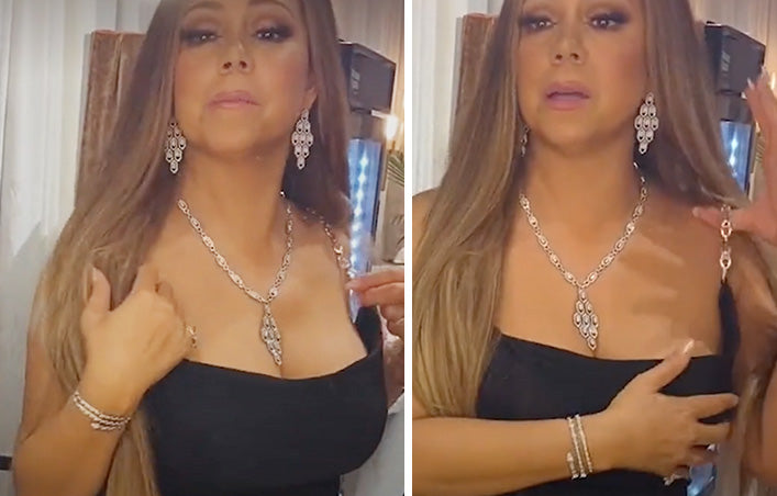 En plein spectacle, Mariah Carey a eu un incident de bretelle de robe et a dû improviser