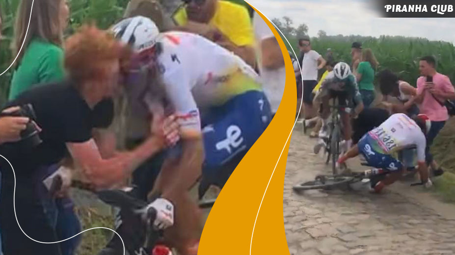 Ce cycliste du Tour de France percute une spectatrice et se brise le cou