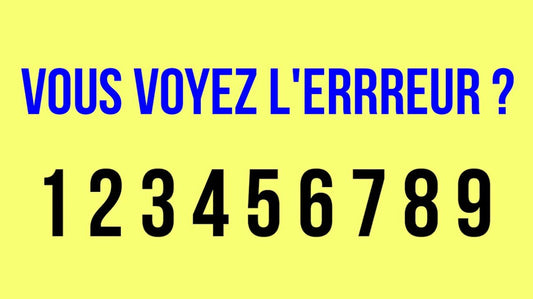 ÉNIGME DU JOUR : Arrivez-vous à trouver l'erreur dans cette image ?